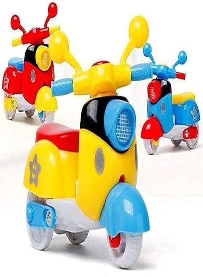 HDA GROUP Friciton Mini Scooter Toys for Kids - Realistic Design Vehicle Toy for Kids 3+ Years for Indoor and Outdoor Play | Safe and Durable Toy for Ultimate Fun(Multicolor) - Image 1